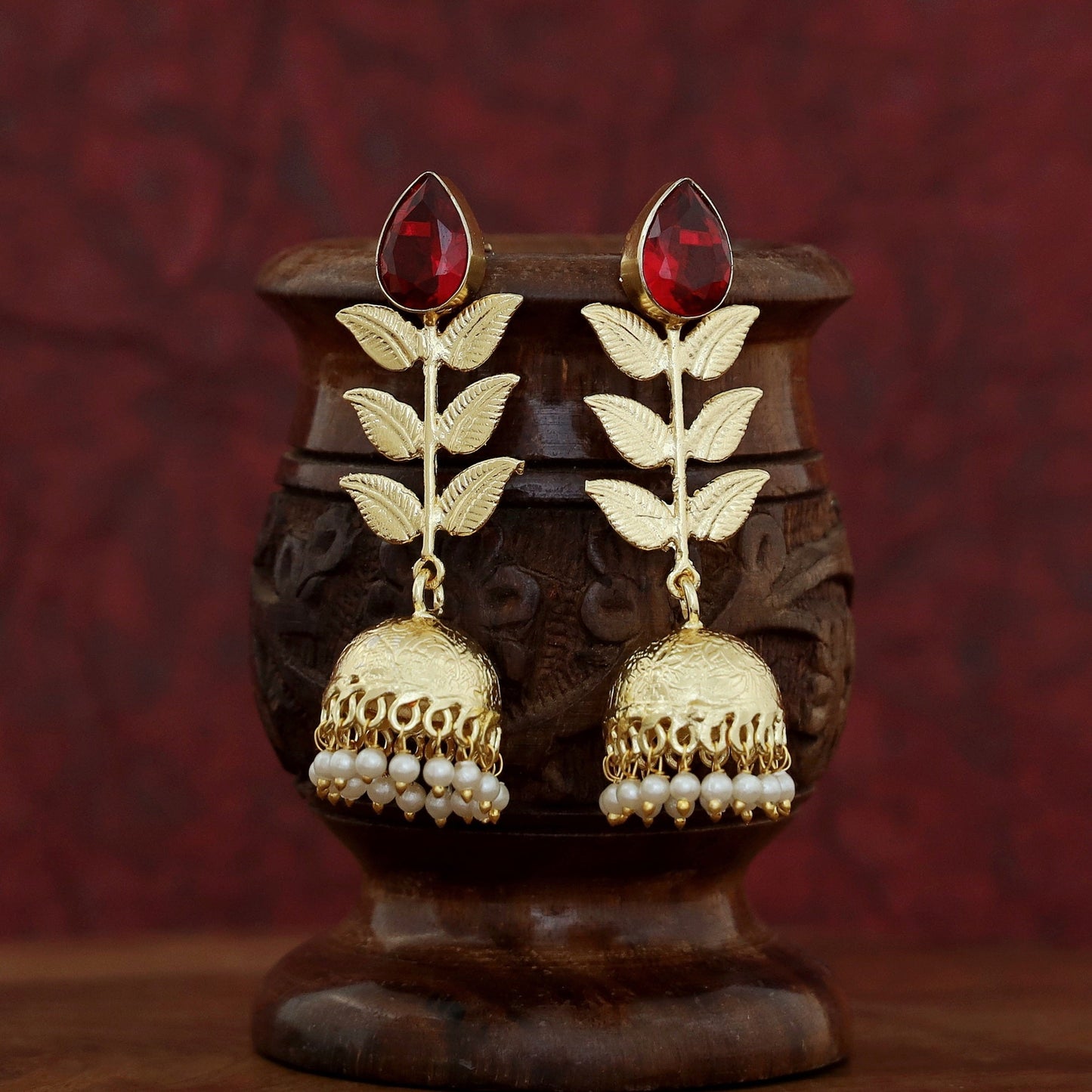 3 Layer Leaf Jhumka